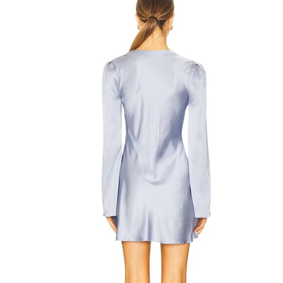 Stone Cold Fox Bobby Mini Dress Dusty Blue NWT - Size M - Picture 2 of 10